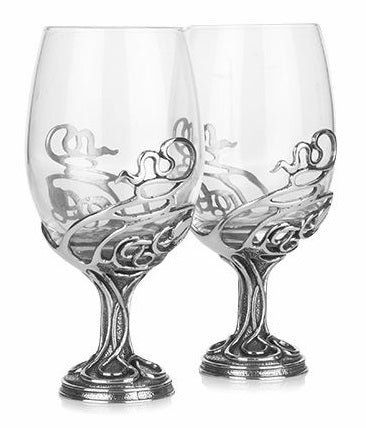Neverending Swirl Wine Glass Pair
