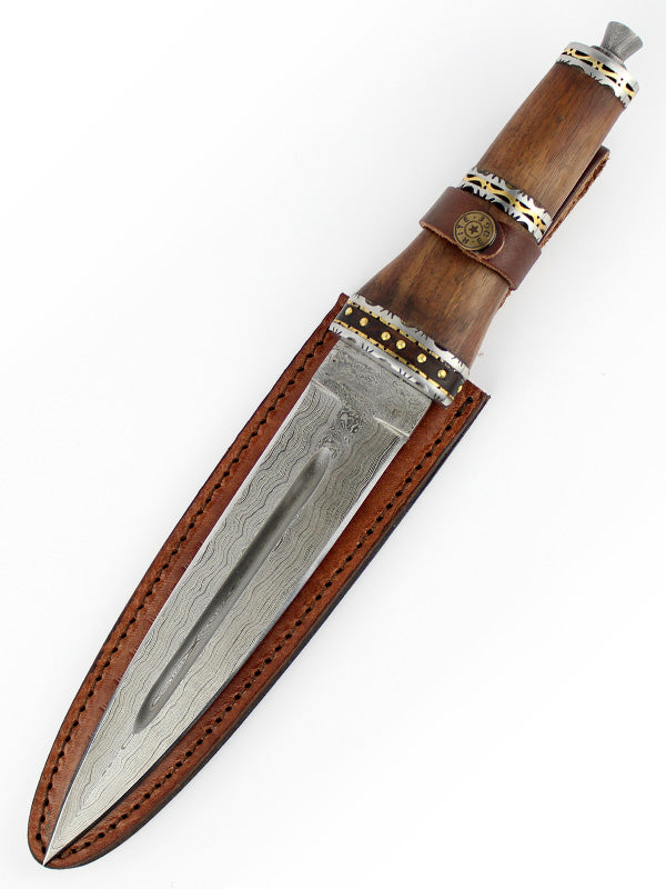 Dirk Wod Damascus Athame