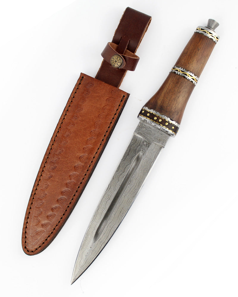 Dirk Wod Damascus Athame