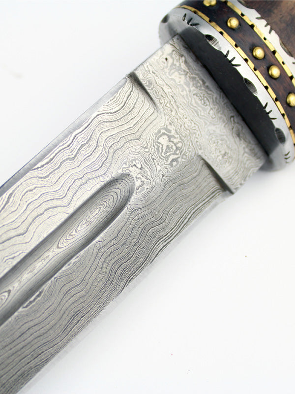 Dirk Wod Damascus Athame