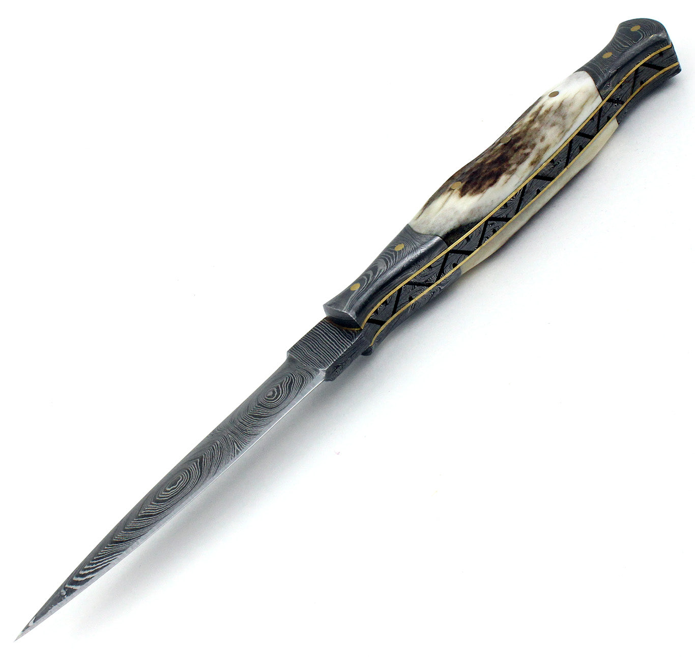 Stag Damascus Athame