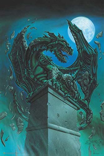 Gargoyle Dragon Poster
