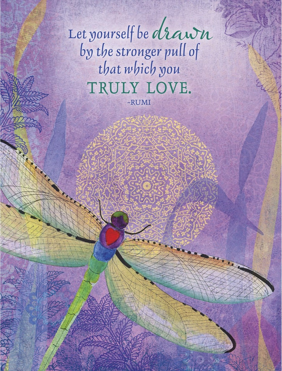 Dragonfly Mandala Card