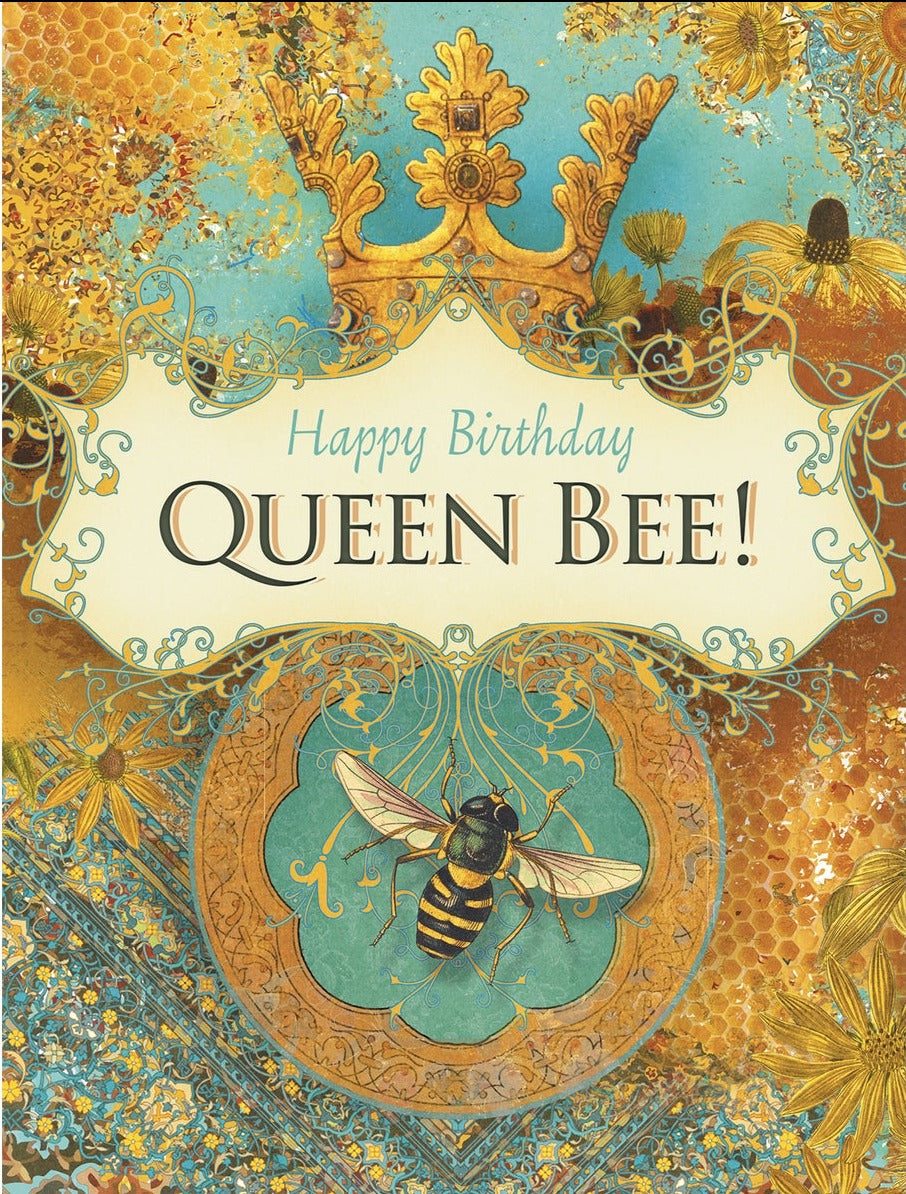 Happy Birthday Queen Bee Card
