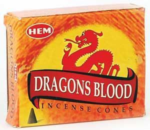 Dragon's Blood Incense Cones -- DragonSpace