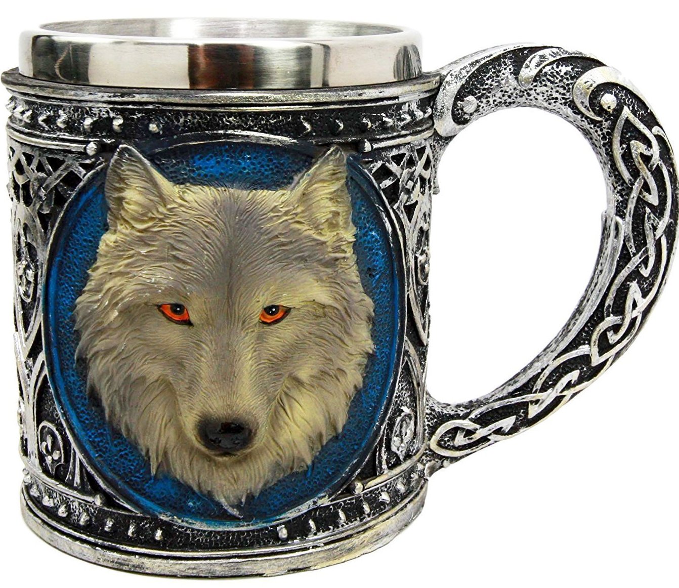 Grey Wolf Head Mug