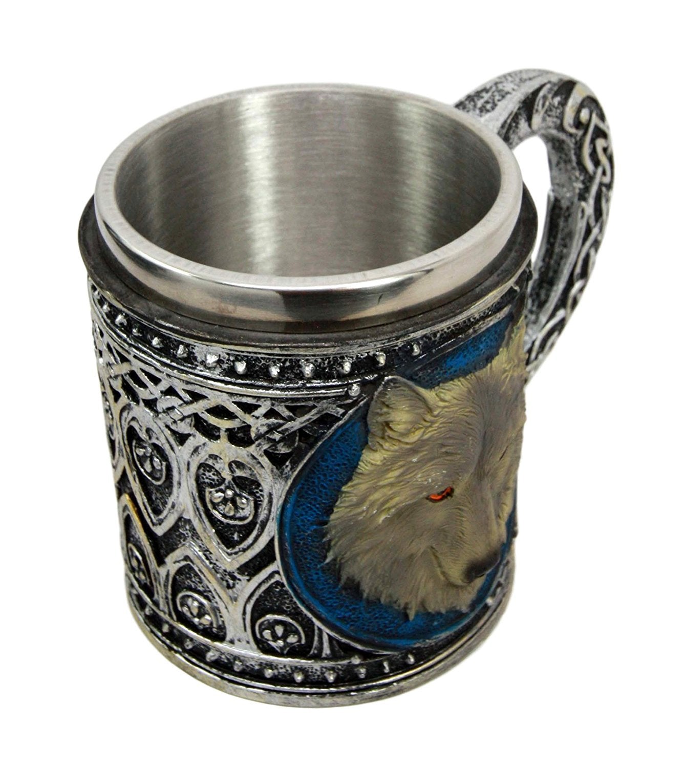 Grey Wolf Head Mug