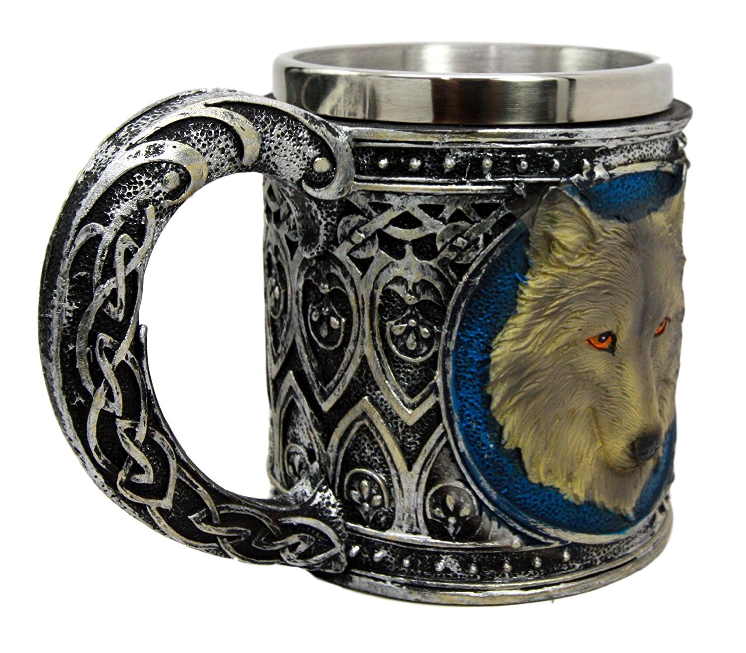 Grey Wolf Head Mug