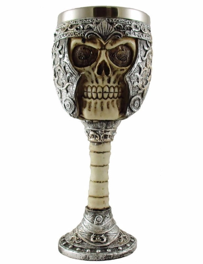 Roman Helmet Skull Goblet