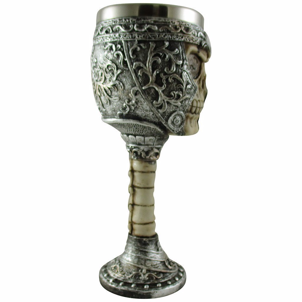 Roman Helmet Skull Goblet