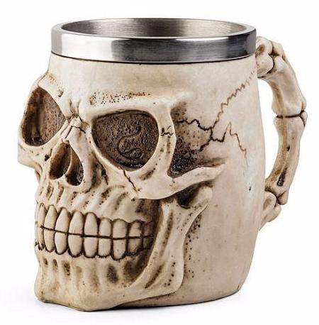 Skull Head Mug -- DragonSpace