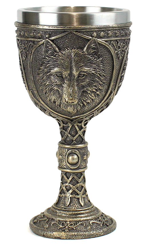 Brass Wolf Goblet
