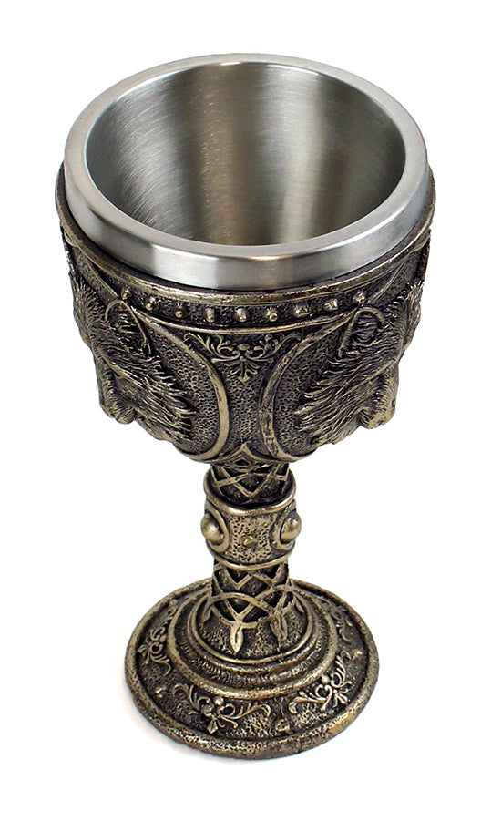 Brass Wolf Goblet