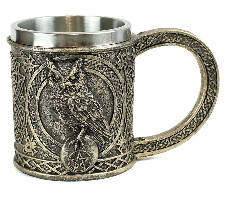 Brass Owl Mug