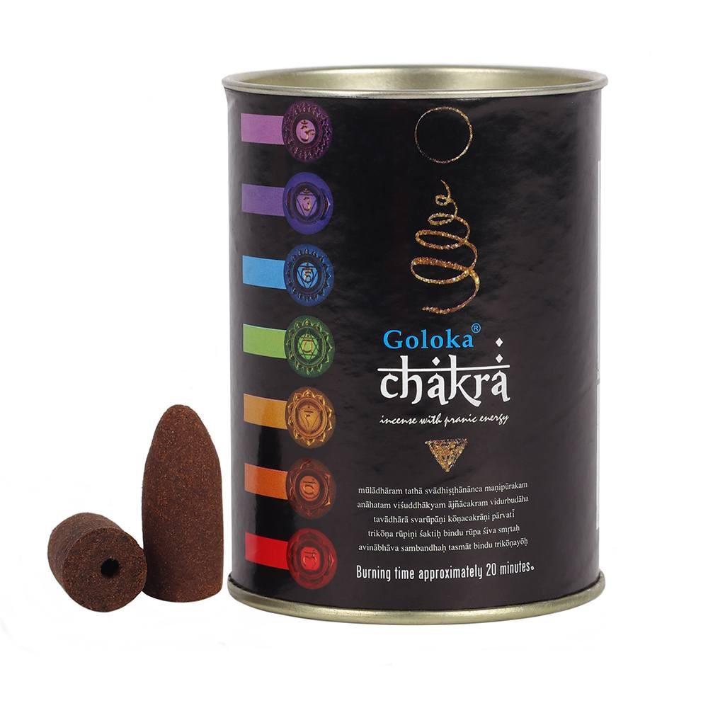 Chakra Backflow Incense Cones