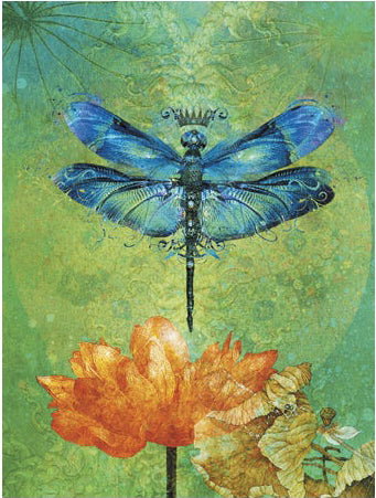 Dragonfly & Flower Card