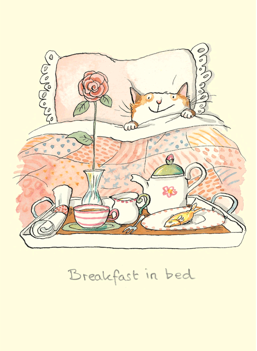 Breakfast in Bed Card