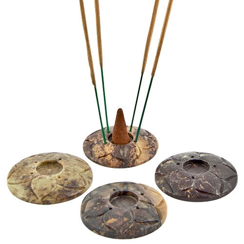 Lotus Soapstone Incense Burner
