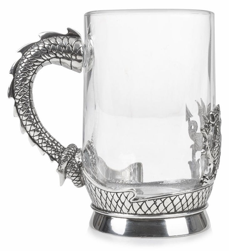 Welsh Dragon Glass Tankard