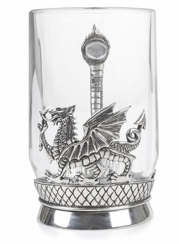 Welsh Dragon Glass Tankard