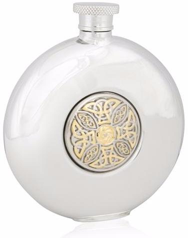 Celtic Knot Two Tone Round Flask -- DragonSpace