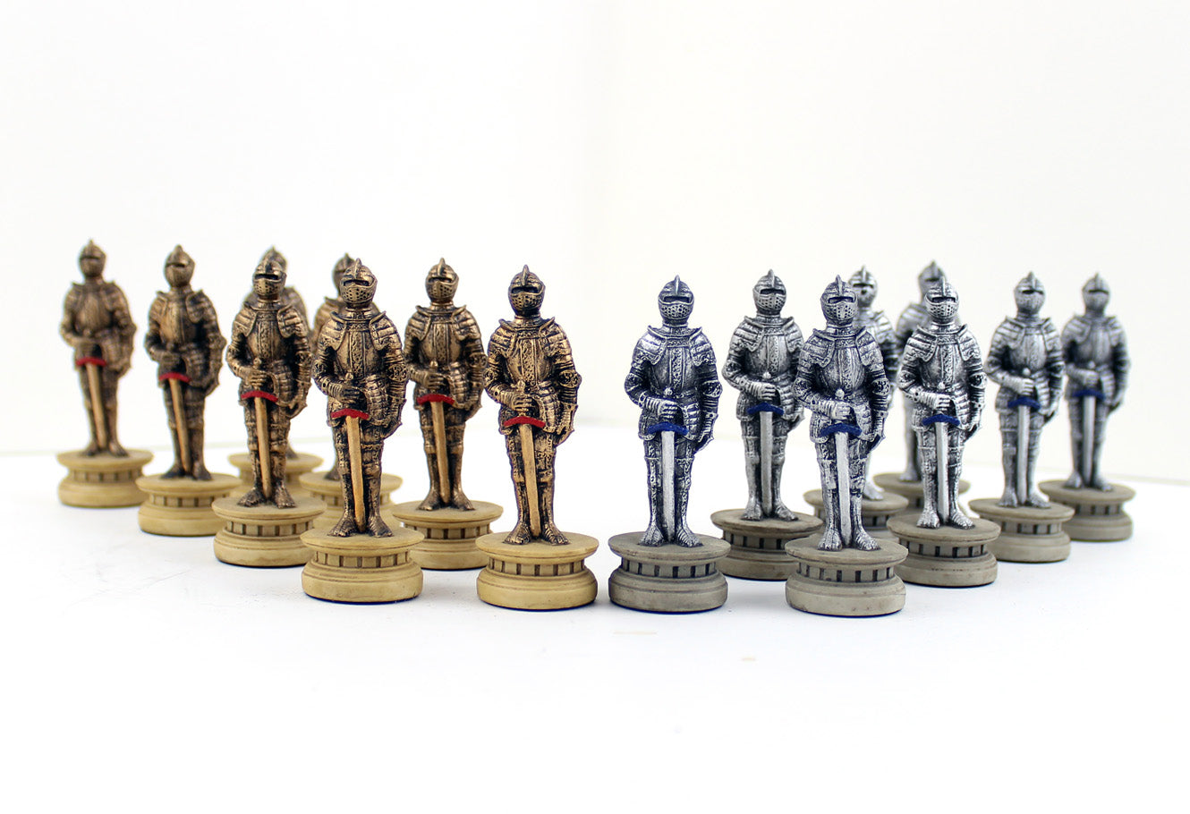 Knights in Armor Chess Pieces