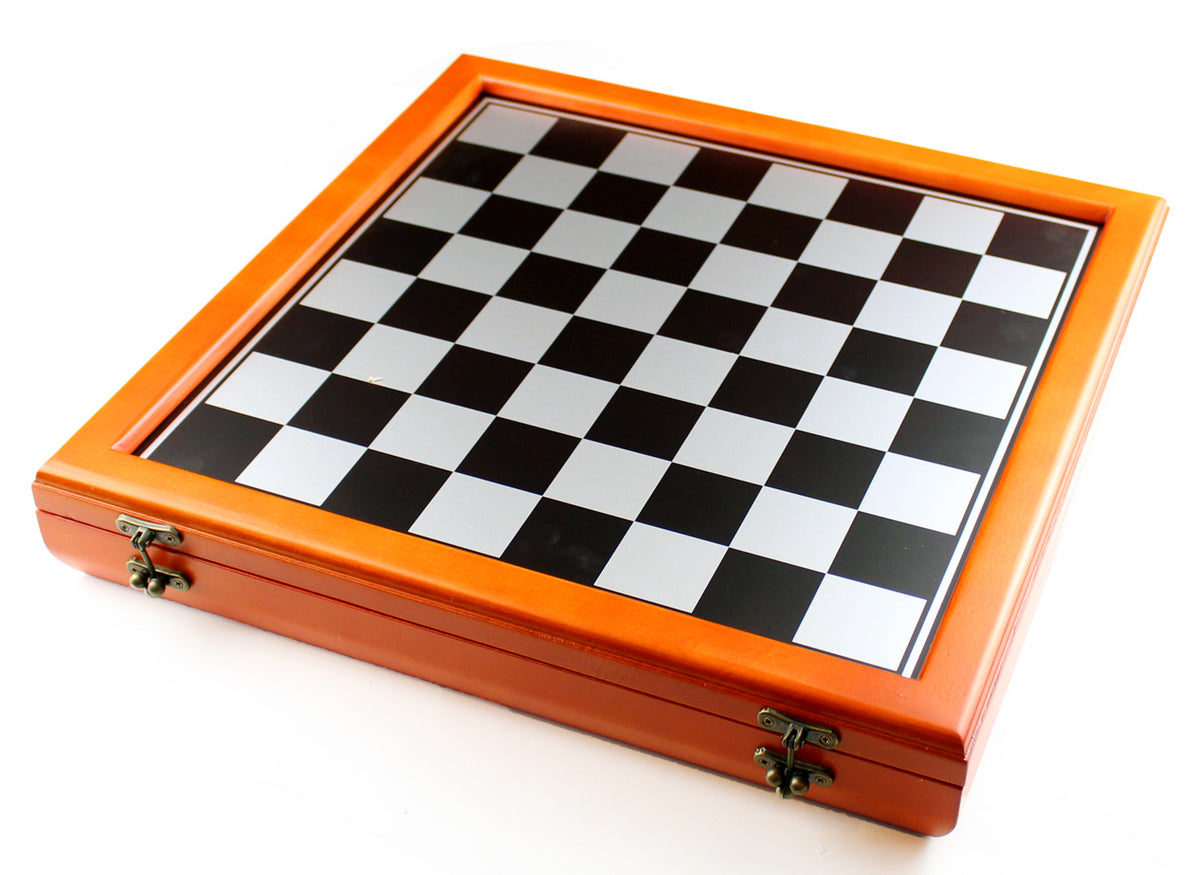 Cherry Stained Chess Chest -- DragonSpace