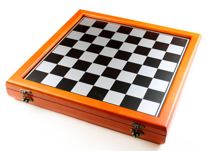 Cherry Stained Chess Chest -- DragonSpace
