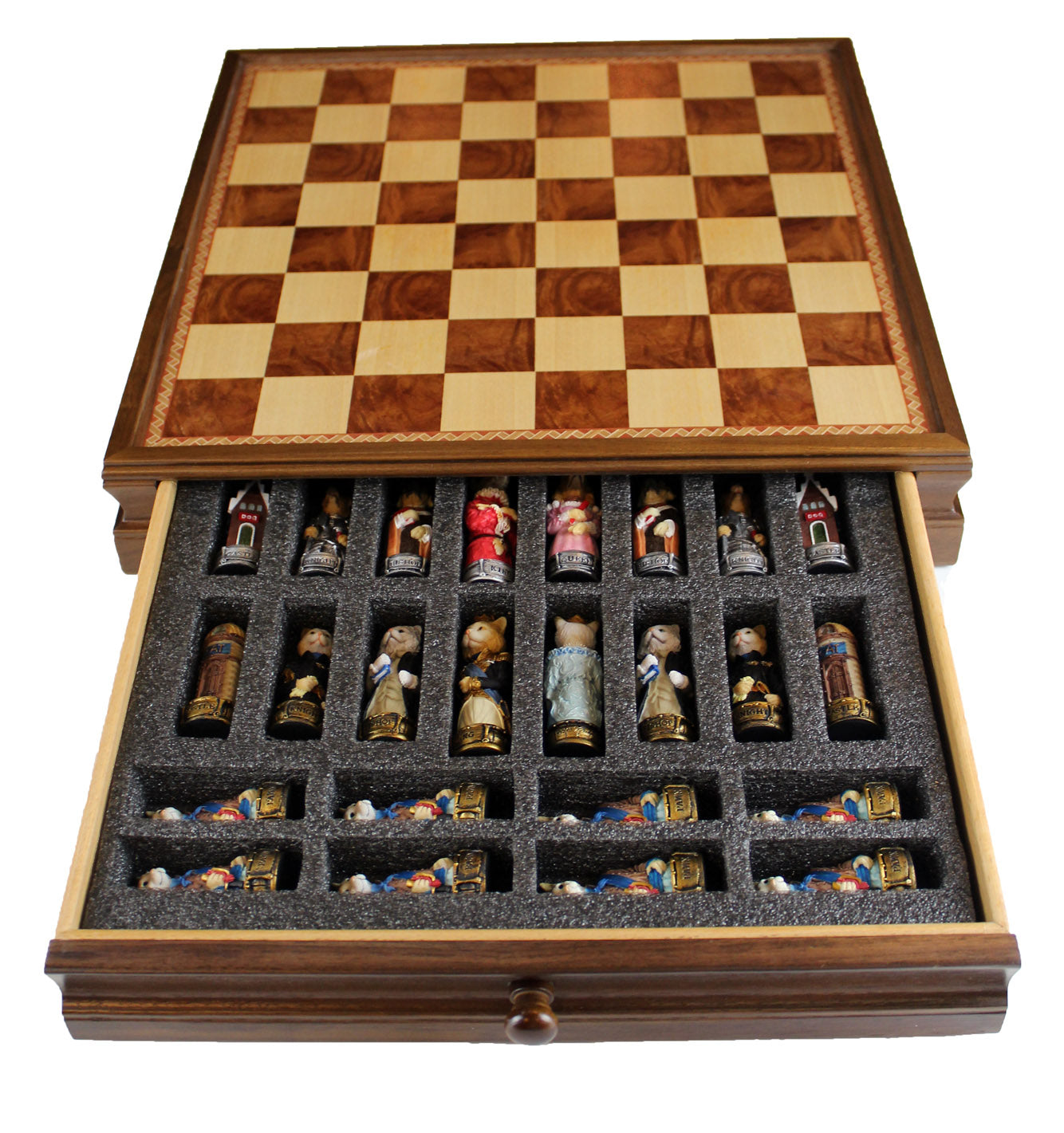 Walnut & Maple Chess Chest