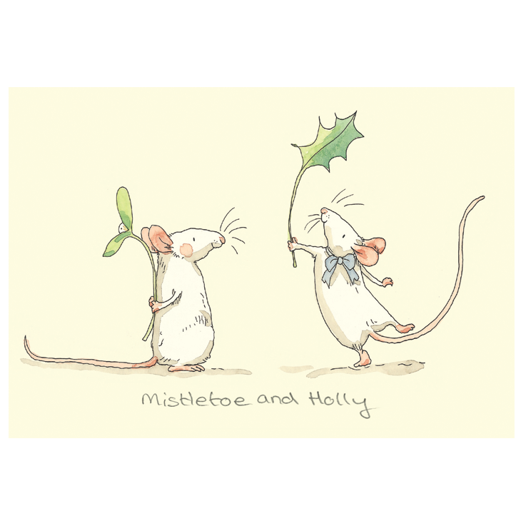 Mistletoe & Holly Card